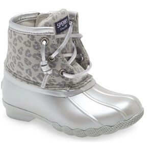 Sperry | Toddler Kids Saltwater Duck Boot, Grey Animal Size 7M